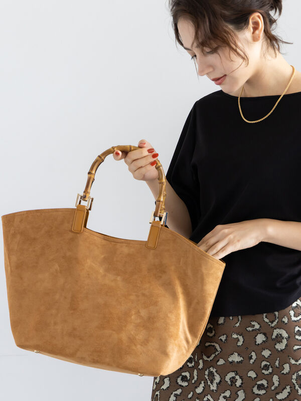 バンブーハンドルBAG（ベージュ）｜Te chichi（テチチ）通販