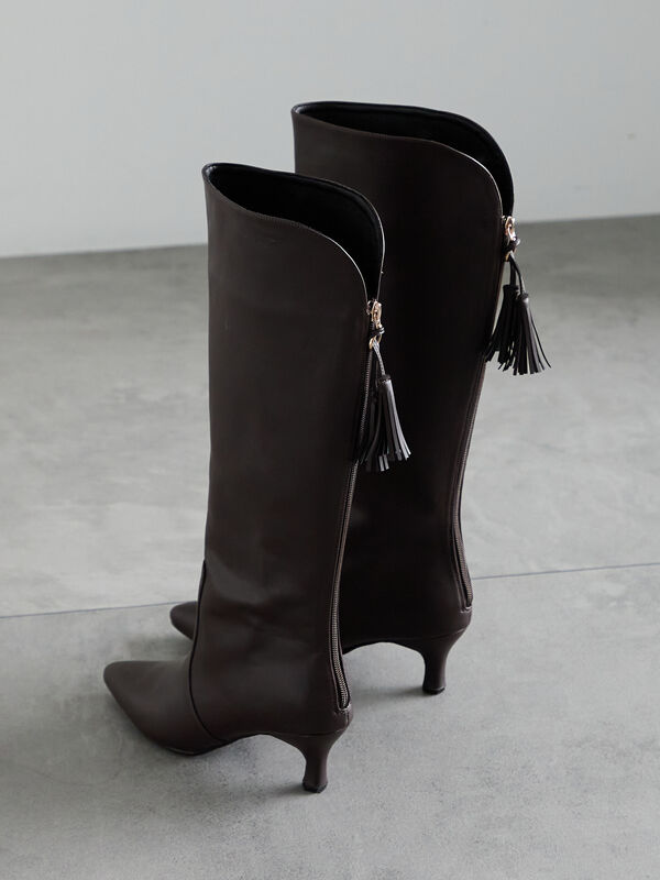 セール】 ロングブーツ（ブラック/ブラウン/シューズ/ロングブーツ