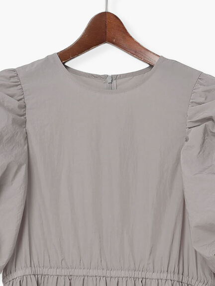 スリーブリボンロングワンピース（グレー/ブラック）｜Te chichi（テチチ）通販