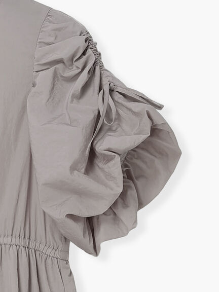 スリーブリボンロングワンピース（グレー/ブラック）｜Te chichi（テチチ）通販