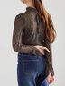パッチワークレース前後2WAY衿デザインTOPS《2025Autumn catalog item》（チャコールグレー）｜Te chichi（テチチ）通販