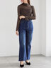 パッチワークレース前後2WAY衿デザインTOPS《2025Autumn catalog item》（オフホワイト/チャコールグレー）｜Te chichi（テチチ）通販