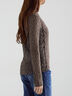 パッチワークレース前後2WAY衿デザインTOPS《2025Autumn catalog item》（オフホワイト/チャコールグレー）｜Te chichi（テチチ）通販