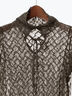 パッチワークレース前後2WAY衿デザインTOPS《2025Autumn catalog item》（オフホワイト/チャコールグレー）｜Te chichi（テチチ）通販