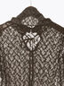 パッチワークレース前後2WAY衿デザインTOPS《2025Autumn catalog item》（オフホワイト/チャコールグレー）｜Te chichi（テチチ）通販