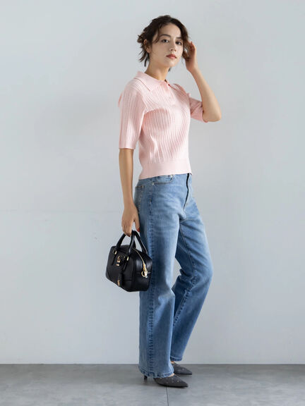 フレアシルエットdenim《2025Autumn catalog item》（ブルー/ネイビー）｜Te chichi（テチチ）通販