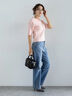 フレアシルエットdenim《2025Autumn catalog item》（ブルー/ネイビー）｜Te chichi（テチチ）通販
