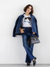フレアシルエットdenim《2025Autumn catalog item》（ブルー/ネイビー）｜Te chichi（テチチ）通販
