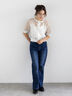 フレアシルエットdenim《2025Autumn catalog item》（ブルー/ネイビー）｜Te chichi（テチチ）通販