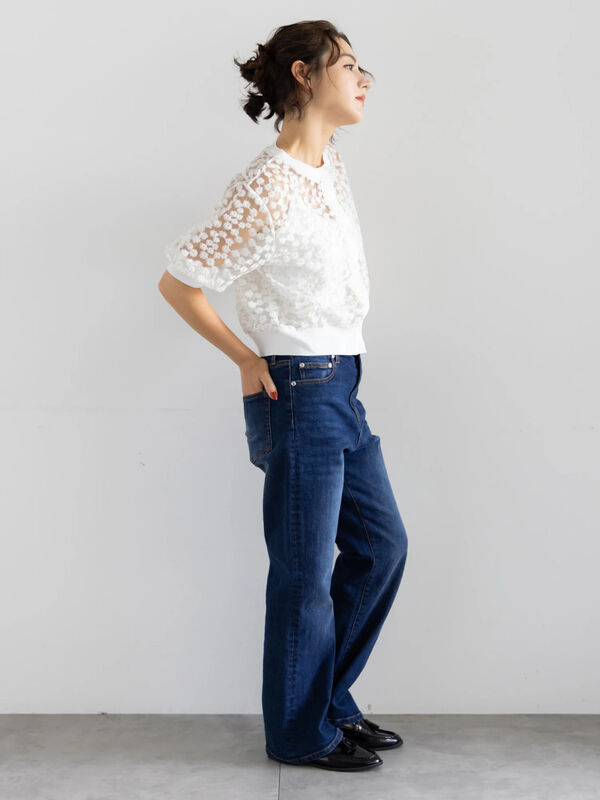 フレアシルエットdenim《2025Autumn catalog item》（ブルー/ネイビー