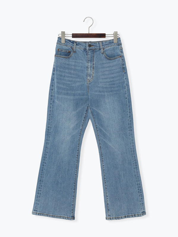 はち様mブルー フレアシルエットdenim《2025Autumn catalog item》（ブルー