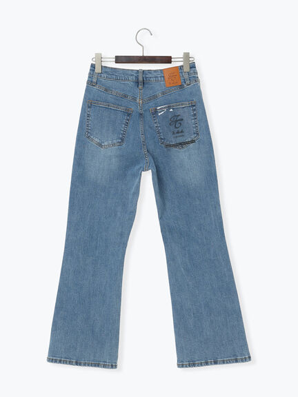 フレアシルエットdenim《2025Autumn catalog item》（ブルー/ネイビー）｜Te chichi（テチチ）通販