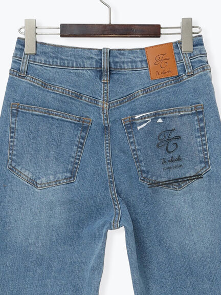 フレアシルエットdenim《2025Autumn catalog item》（ブルー/ネイビー）｜Te chichi（テチチ）通販