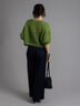 スパンコールメッシュハーフスリーブニット《2025Autumn catalog item》（チャコールグレー/ピンク/グリーン）｜Te chichi（テチチ）通販