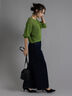 スパンコールメッシュハーフスリーブニット《2025Autumn catalog item》（チャコールグレー/ピンク/グリーン）｜Te chichi（テチチ）通販
