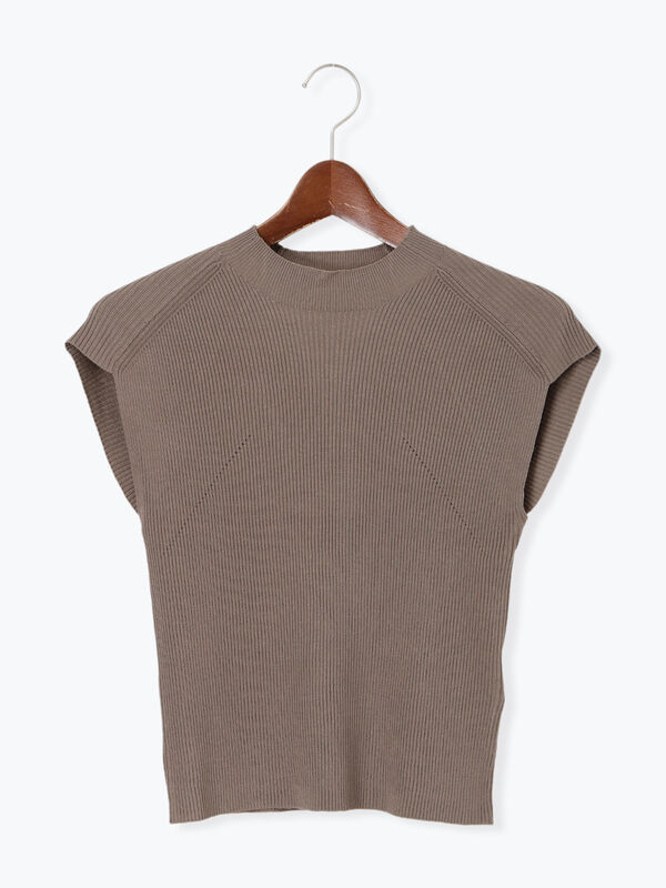 セール】 フレンチスリーブハイネックプルオーバー（オフホワイト