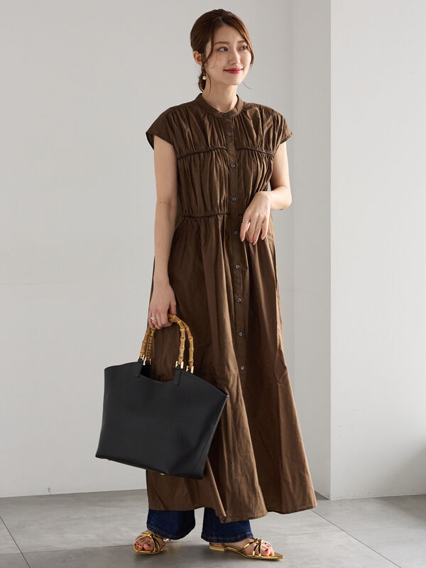 LOHEN 【ローヘン】バイカラーパイピングワンピース セール】 バイ