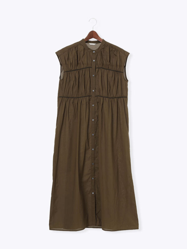 セール】 バイカラーパイピングワンピース（ブラック/ベージュ