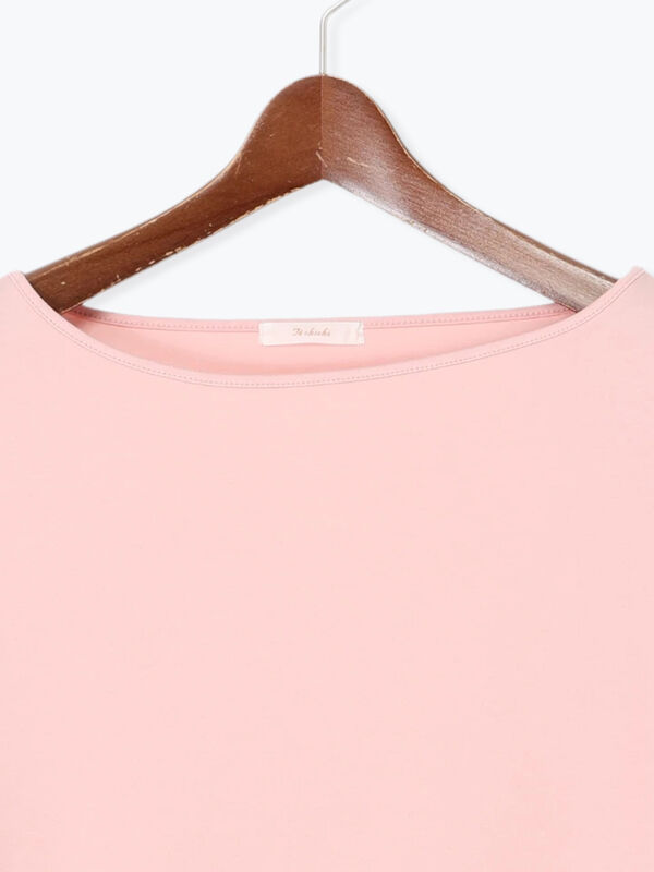 セール】 アシメスリーブプルオーバー（ブラック/ピンク