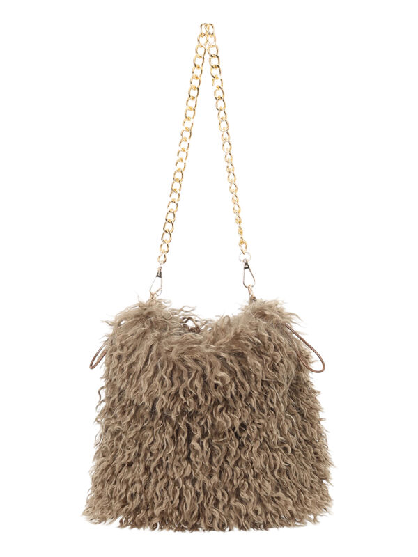 ボア×チェーンキンチャクBAG（ベージュ）｜Te chichi（テチチ）通販