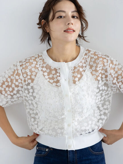 カーディガン(ホワイト/白系)｜Te chichi（テチチ）公式通販