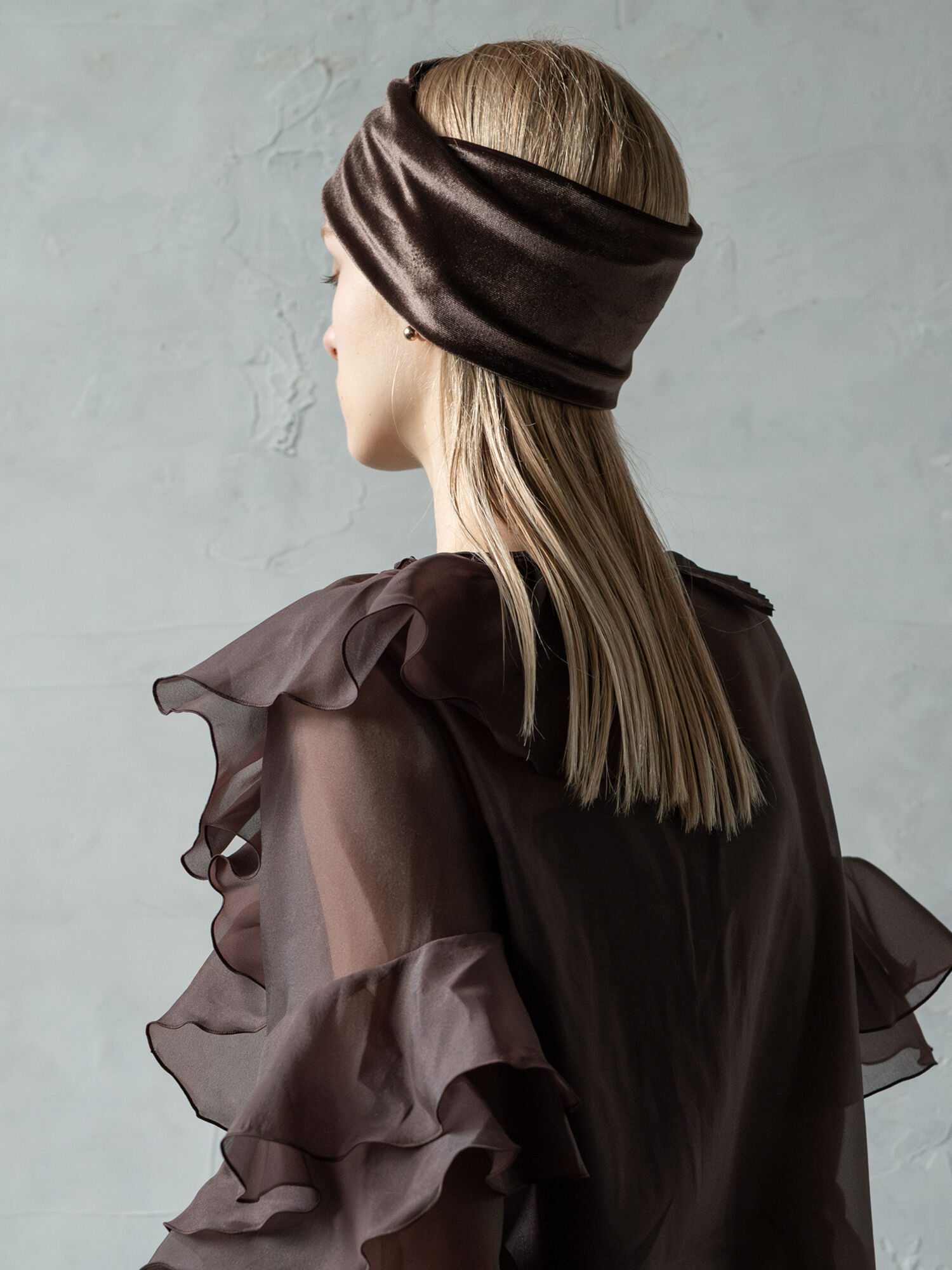 FOXEY ブラック ベロア ヘアバンド FOXEY ブラック ベロア ヘアバンド カチューシャ FOXEY ブラック