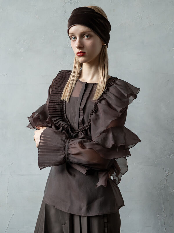 FOXEY ブラック ベロア ヘアバンド ベロアブラックターバンヘアバンド HB-96 | ヘアアクセサリー