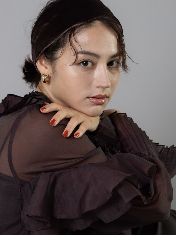 ベロアヘアバンド（ブラック/ダークブラウン/アクセサリー