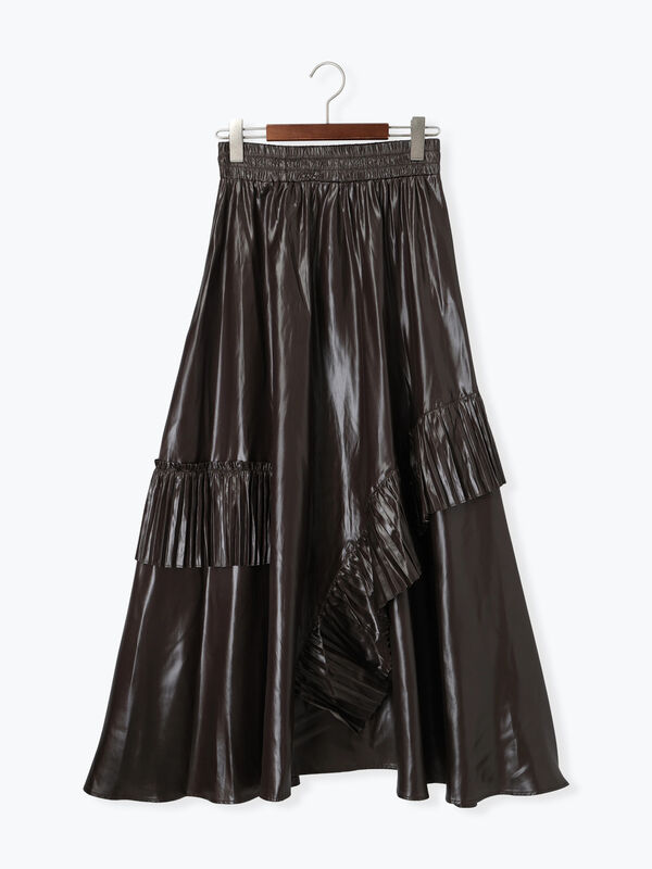 celine セリーヌ フィービー期 アシンメトリープリーツスカート celine by Phoebe Philo asymmetry wrap skirt | pelican