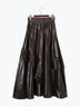 【Atelier plier】アシンメトリープリーツロングスカート(セットアップ可)《2025Autumn catalog item》(ブラウン)|Te chichi(テチチ)通販
