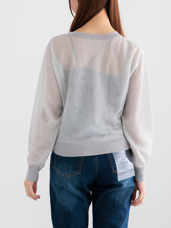 eriiyyy 様 シアーレイヤーニット（グレー/ブラック/ピンク/トップス/ニット