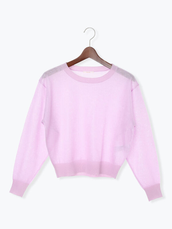 eriiyyy 様 シアーレイヤーニット（グレー/ブラック/ピンク/トップス/ニット