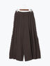 【Atelier plier】サイドプリーツワイドパンツ《2025Autumn catalog item》（ブラウン）｜Te chichi（テチチ）通販