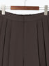 【Atelier plier】サイドプリーツワイドパンツ《2025Autumn catalog item》（ブラウン）｜Te chichi（テチチ）通販