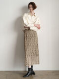 ケミカルレースナロースカート《2025Autumn catalog vol.2 item》(ベージュ)|Te chichi(テチチ)通販