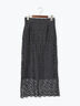 ケミカルレースナロースカート《2025Autumn catalog vol.2 item》(チャコールグレー/ベージュ/グリーン)|Te chichi(テチチ)通販