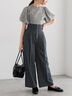 ハイウエストフロントジップワイドパンツ《2025Autumn catalog item》（チャコールグレー/ブラック/ブラウン）｜Te chichi（テチチ）通販