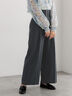 ハイウエストフロントジップワイドパンツ《2025Autumn catalog item》（チャコールグレー/ブラック/ブラウン）｜Te chichi（テチチ）通販