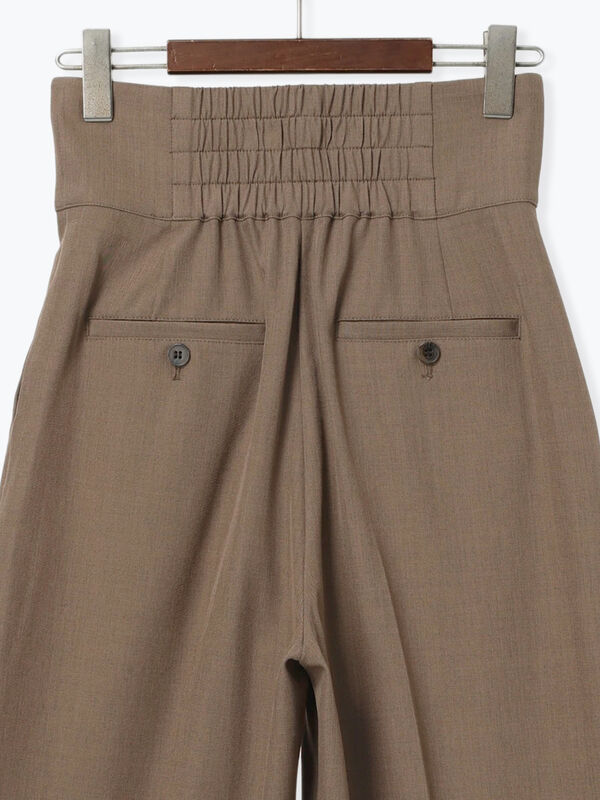 セール】 ハイウエストフロントジップワイドパンツ《2025Autumn