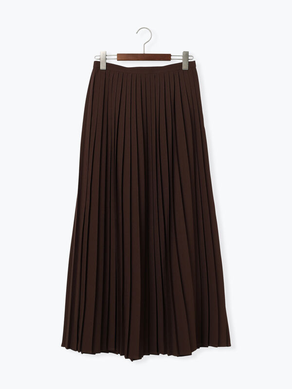 アストラットマキシ丈プリーツスカート　ブラウン ASTRAET（アストラット）の「＜ASTRAET（アストラット）＞マキシ