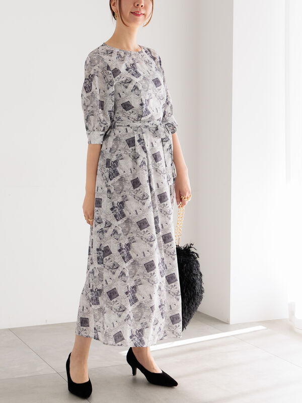 ワンピース Mikan SALE！20%OFF】バックオープンワンピース 25SS-7-J