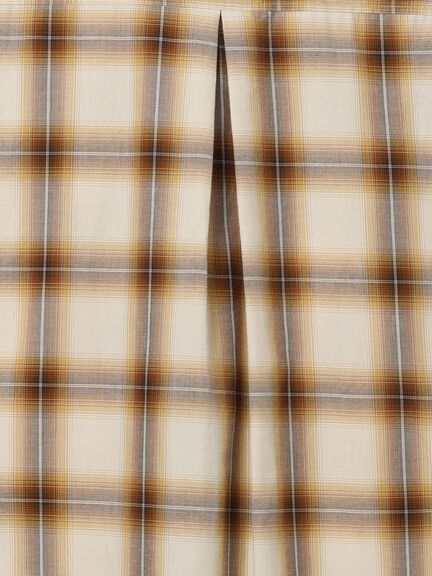 2WAYウエストタックチェックシャツ《2025Autumn catalog item》（ブラック/ベージュ）｜Te chichi（テチチ）通販