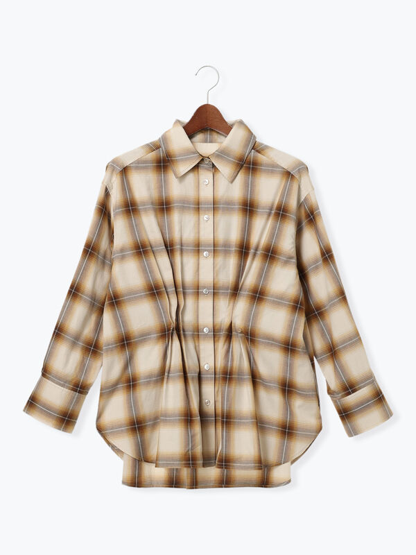 セール】 2WAYウエストタックチェックシャツ《2025Autumn catalog item
