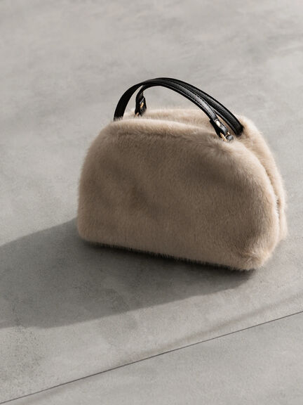 【WEB限定】ファー2wayショルダーバッグ（グレー/モカベージュ）｜Te chichi（テチチ）通販