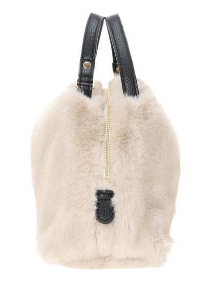 【WEB限定】ファー2wayショルダーバッグ（グレー/モカベージュ）｜Te chichi（テチチ）通販