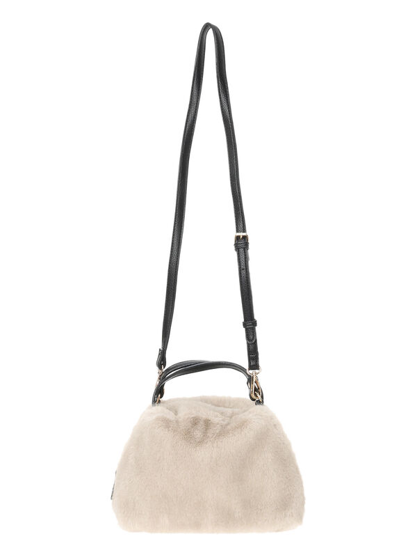 WEB限定】ファー2wayショルダーバッグ（グレー/モカベージュ