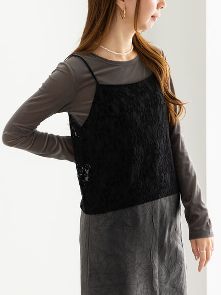 シアーベロアトップス《2025Autumn catalog vol.2 item》（チャコールグレー/ベージュ/ブラウン）｜Te chichi（テチチ）通販
