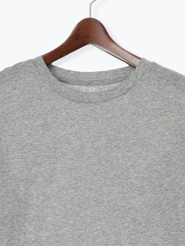 セール】 シルケット天竺ロングスリーブTee（オフホワイト/グレー