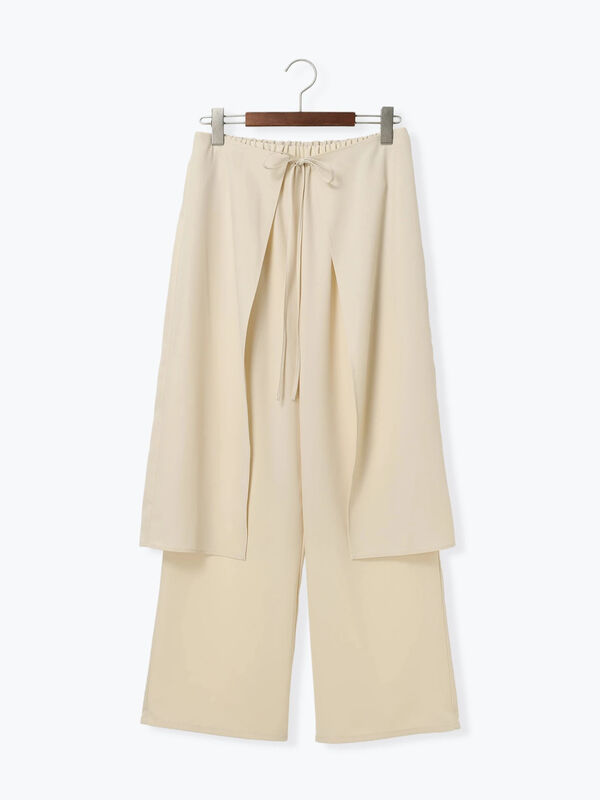 ラップスカートレイヤードストレートパンツ《2025Autumn catalog