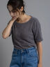 ライトフェザーニット《2025Autumn catalog item》（モカ/ブルー）｜Te chichi（テチチ）通販